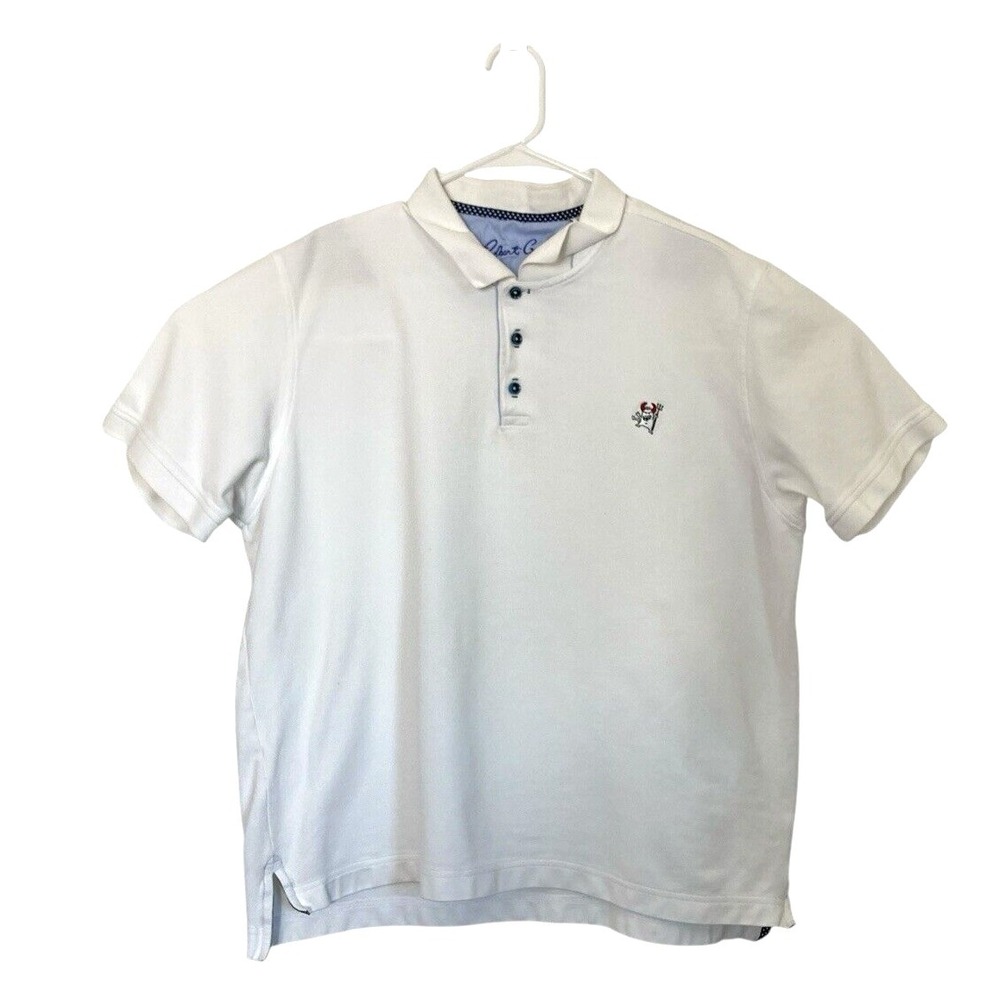 Robert‎ Graham Polo Shirt Mens 3XL Devil Logo Embroidered Tailored Fit Golf